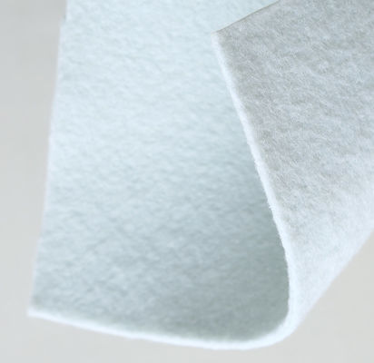Weißes kurzes Faden-Polyester-Polypropylen-nichtgewebter Geotextilien-Stoff